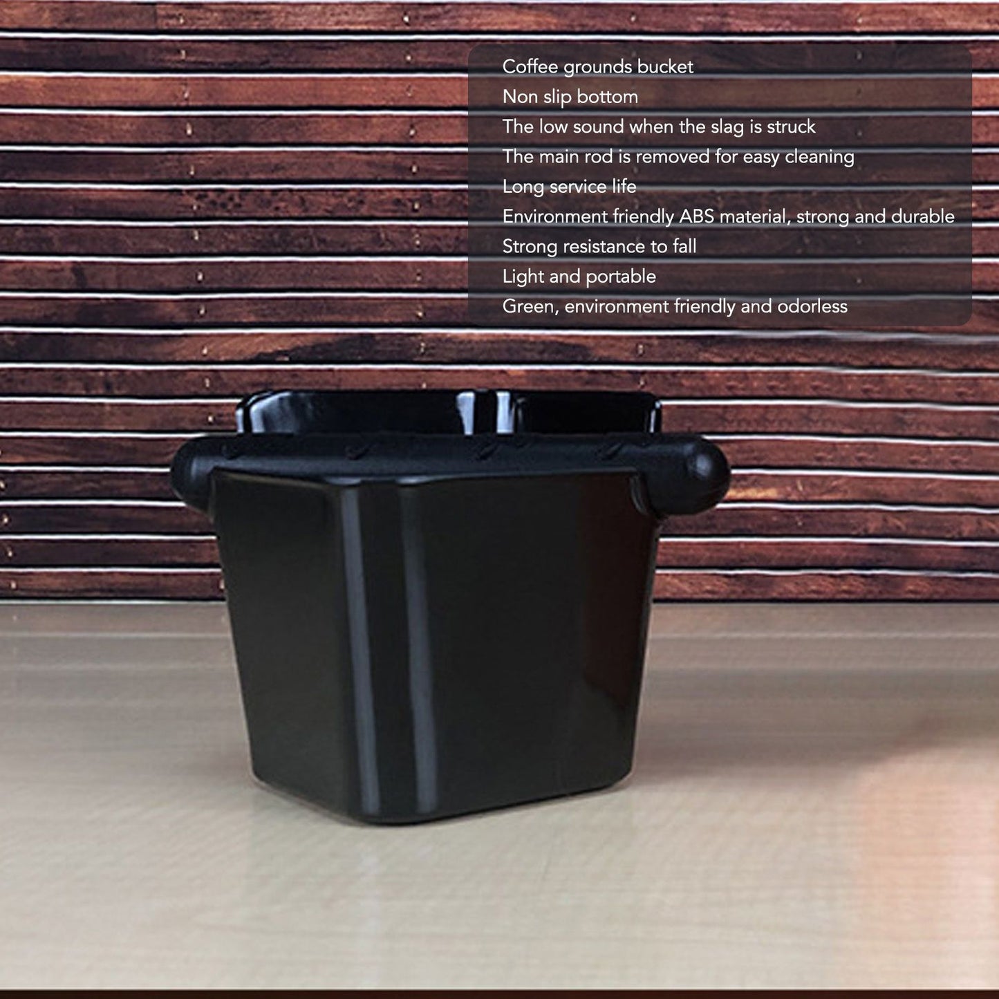 Coffee Knocking Slag Bucket Home Semi Automatic Coffee Machine Powder Grounds Box Plastic Slag Dumping V1294-YM0512-3118220284011