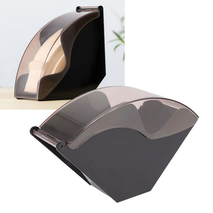 Coffee Filter Paper Storage Holder Hand Brewed Coffee Filter for V60 Fan Shaped Dustproof Box Cafe Filter V1294-YM0512-3118220284511