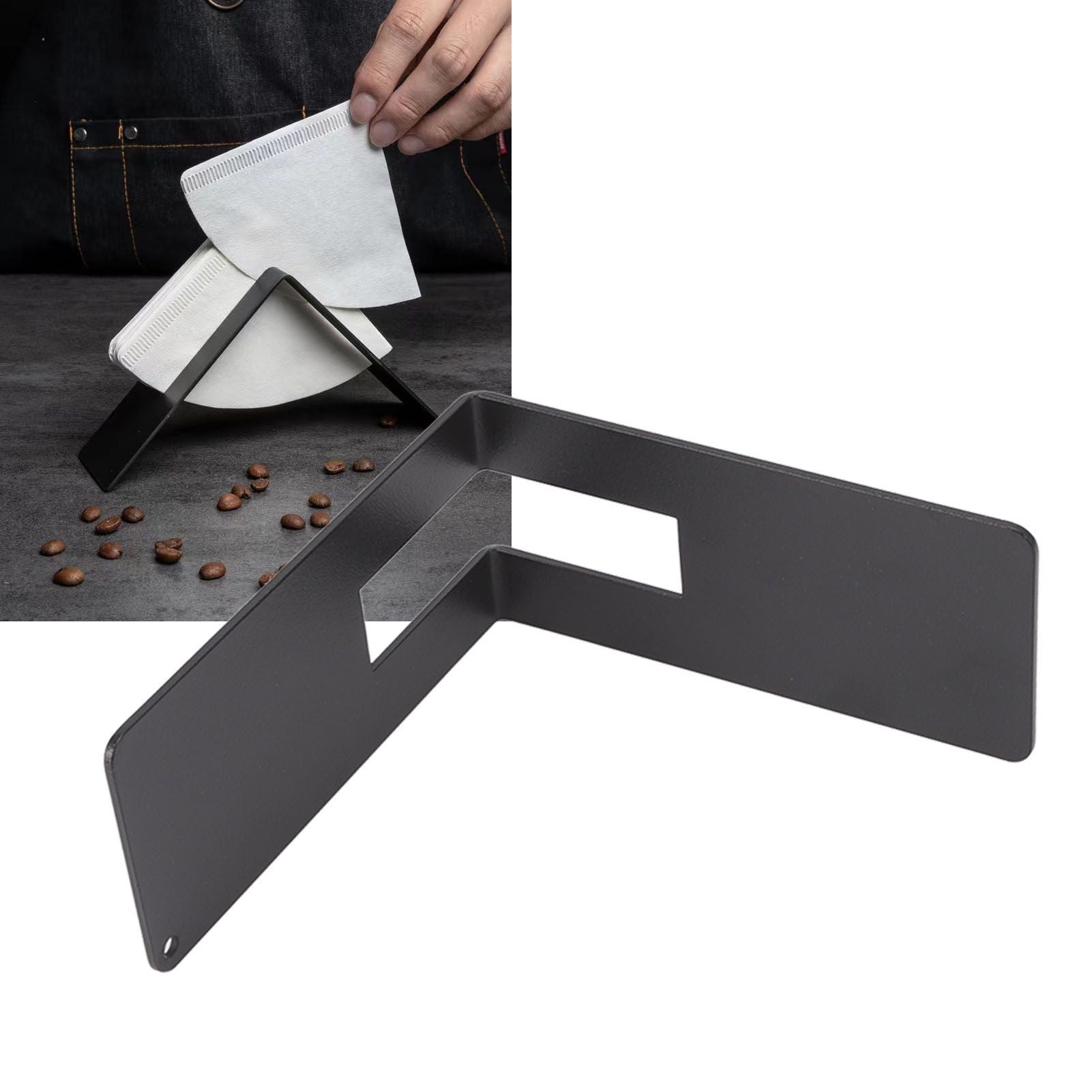 Coffee Filter Paper Holder Stainless Steel Coffee Paper Storage Container Dispenser Rack Coffee Filter Paper V1294-YM0512-3118220285011