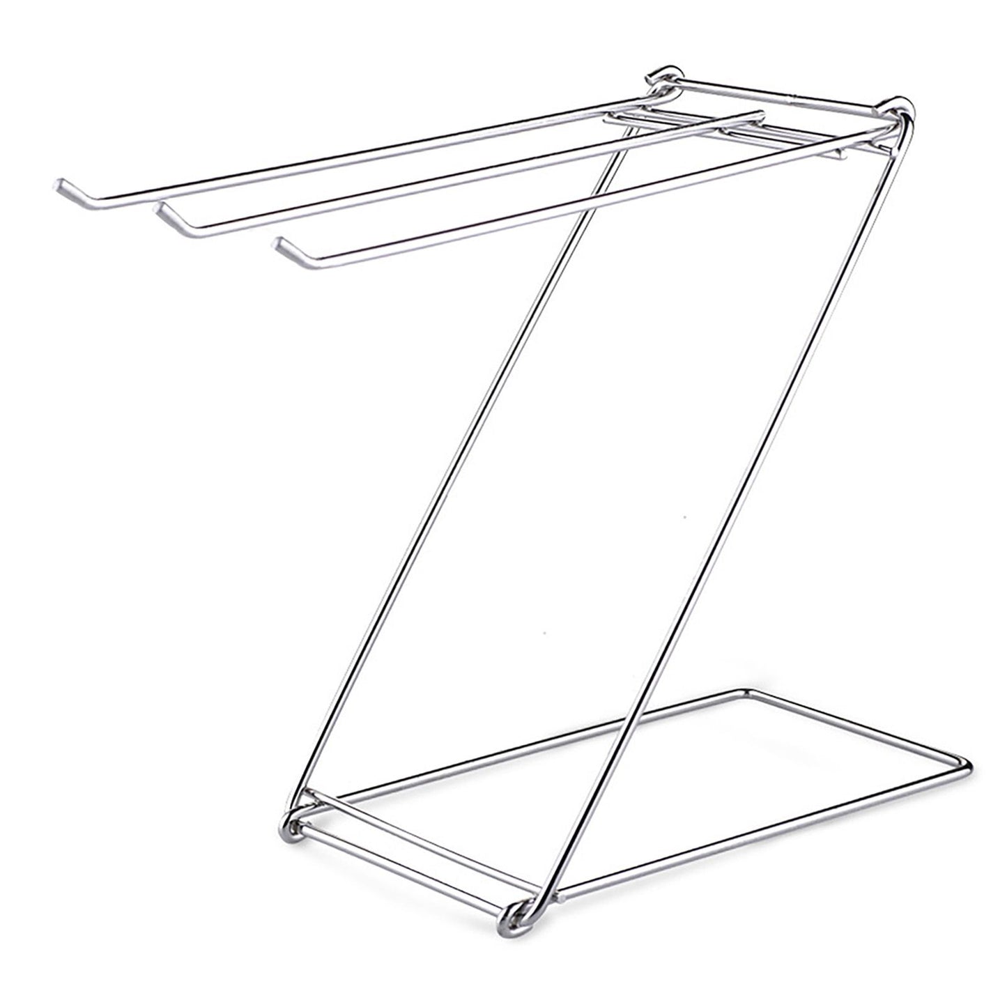 Foldable Floor Towel Holder Stainless Steel Z Shaped 3 Bars Floor Towel Rack for Bathroom Kitchen V1294-YM0512-3118220285311