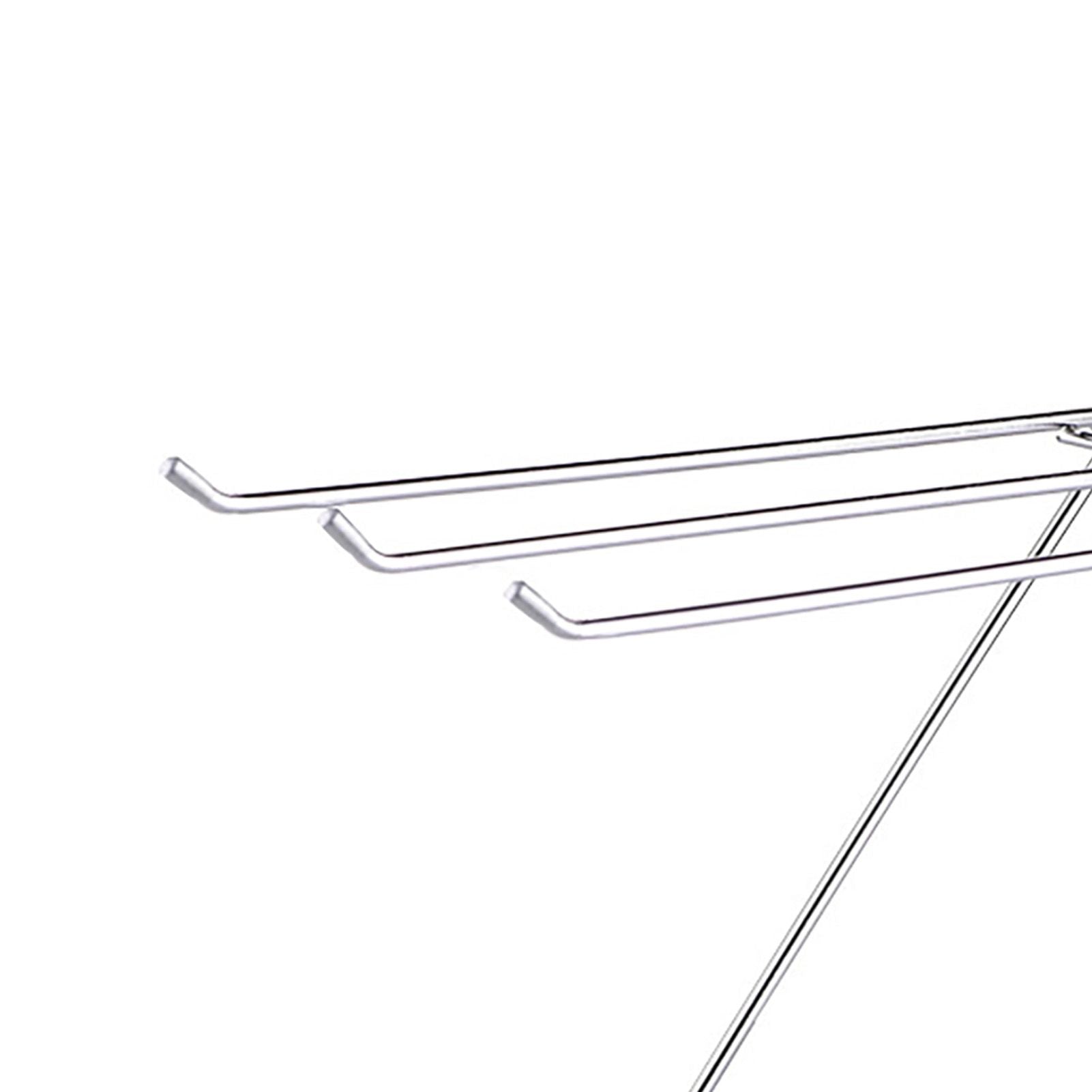 Foldable Floor Towel Holder Stainless Steel Z Shaped 3 Bars Floor Towel Rack for Bathroom Kitchen V1294-YM0512-3118220285311
