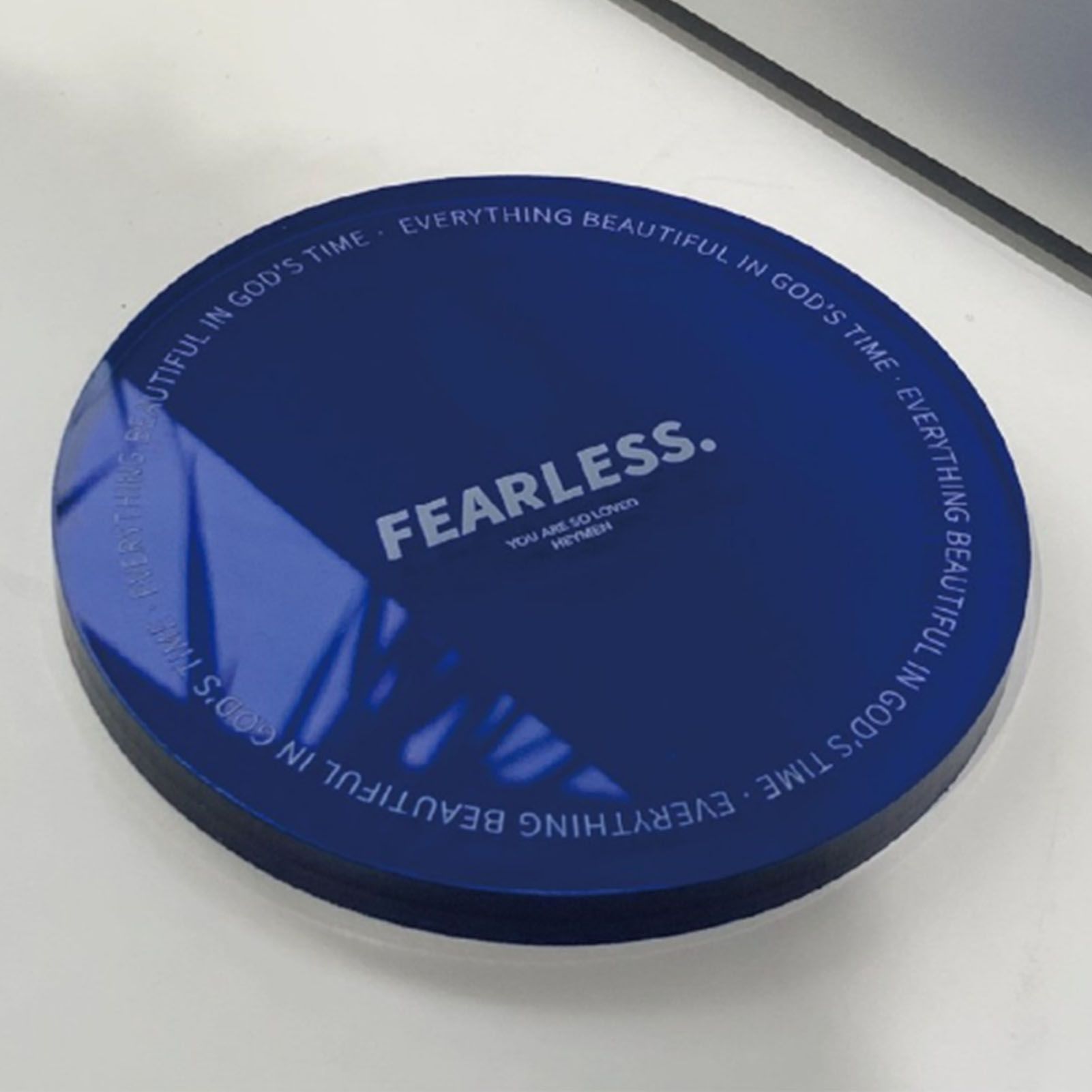 Cup Coasters Minimalist Heat Insulation Decorative Acrylic Coaster for Advertising Accessories Home Blue V1294-YM0512-3118220285412