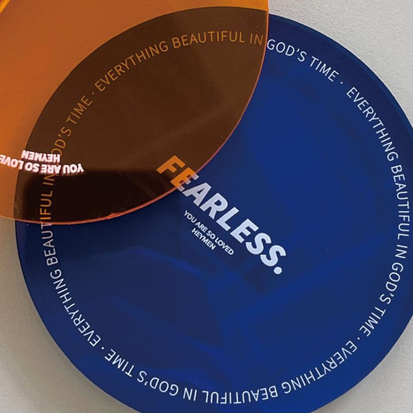 Cup Coasters Minimalist Heat Insulation Decorative Acrylic Coaster for Advertising Accessories Home Blue V1294-YM0512-3118220285412
