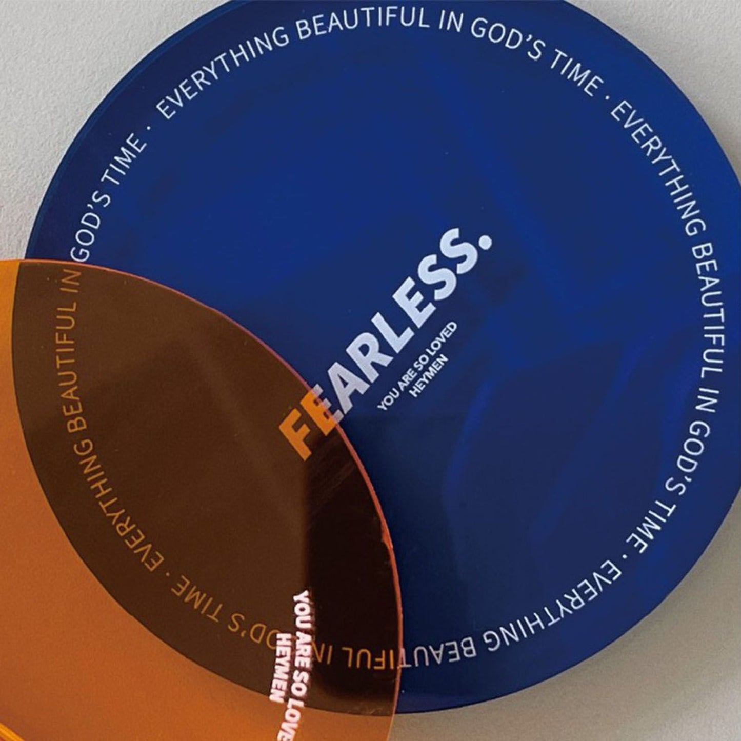 Cup Coasters Minimalist Heat Insulation Decorative Acrylic Coaster for Advertising Accessories Home Blue V1294-YM0512-3118220285412
