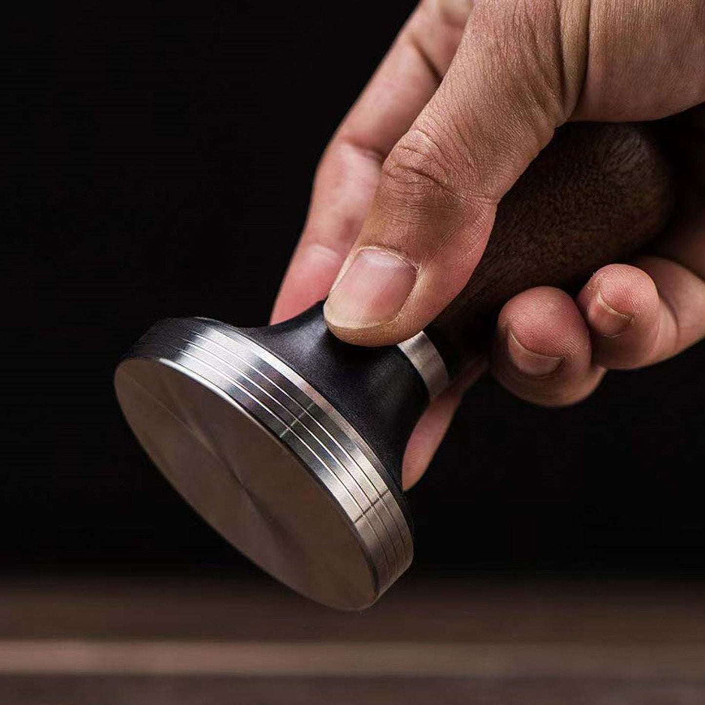51mm Coffee Tamper Food Grade Stainless Steel Pressure Tamper with Wooden Handle for Coffee Tools V1294-YM0512-3118220285911