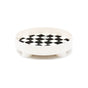 Round Storage Organizer Tray Checkerboard Design Plate Container Tray for Fruit Perfume Jewelry White, Small V1294-YM0512-3118220287012