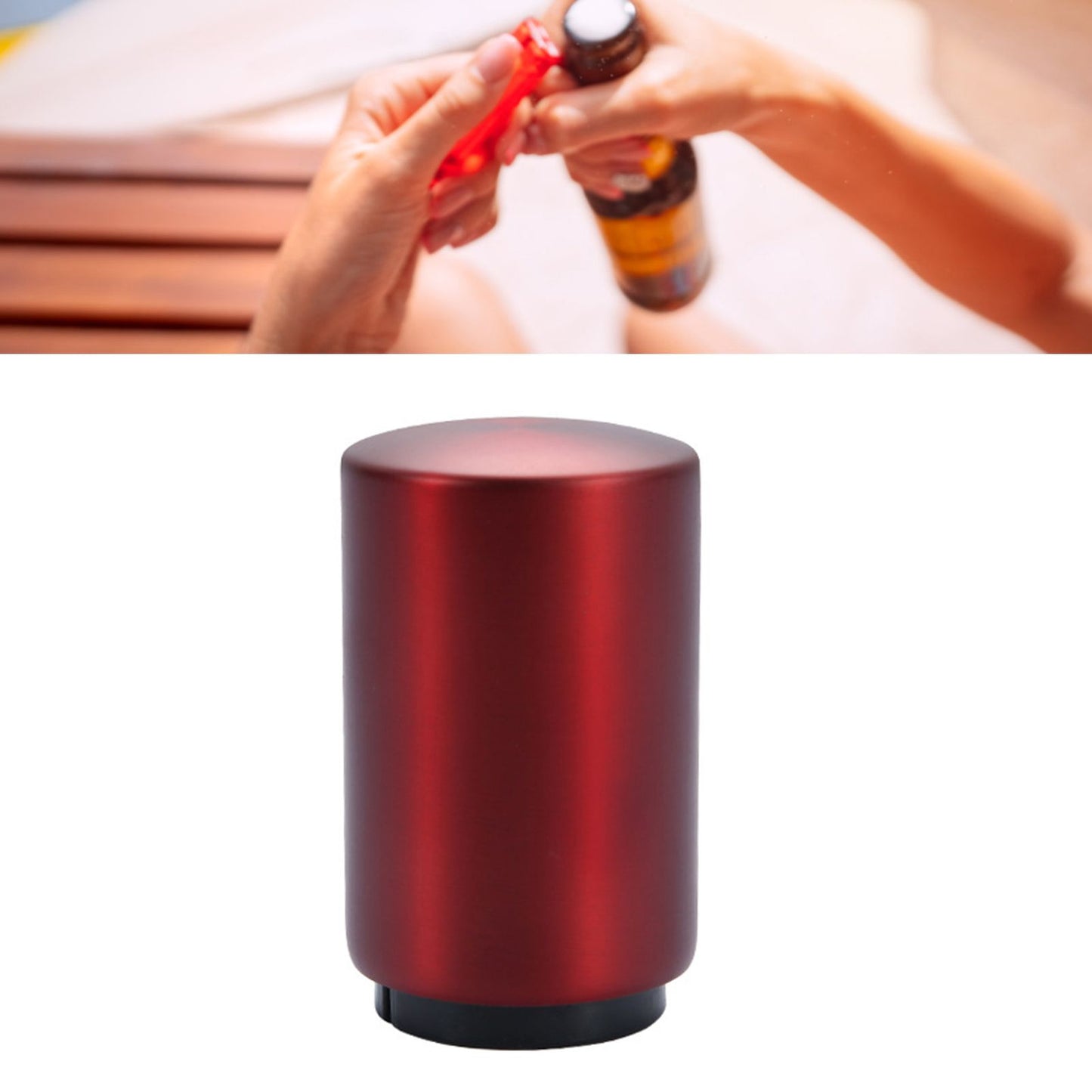 Automatic Bottle Opener Magnetic Stainless Steel Push Down Bottle Lid Opening Tool for Beer Glass Beverage V1294-YM0512-3118220287513