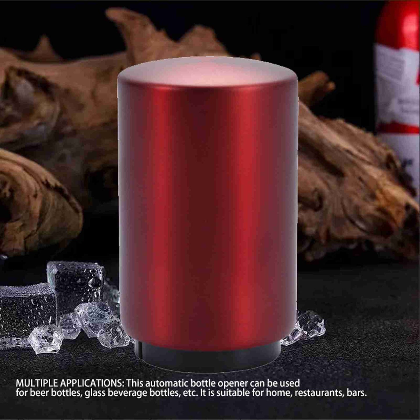 Automatic Bottle Opener Magnetic Stainless Steel Push Down Bottle Lid Opening Tool for Beer Glass Beverage V1294-YM0512-3118220287513