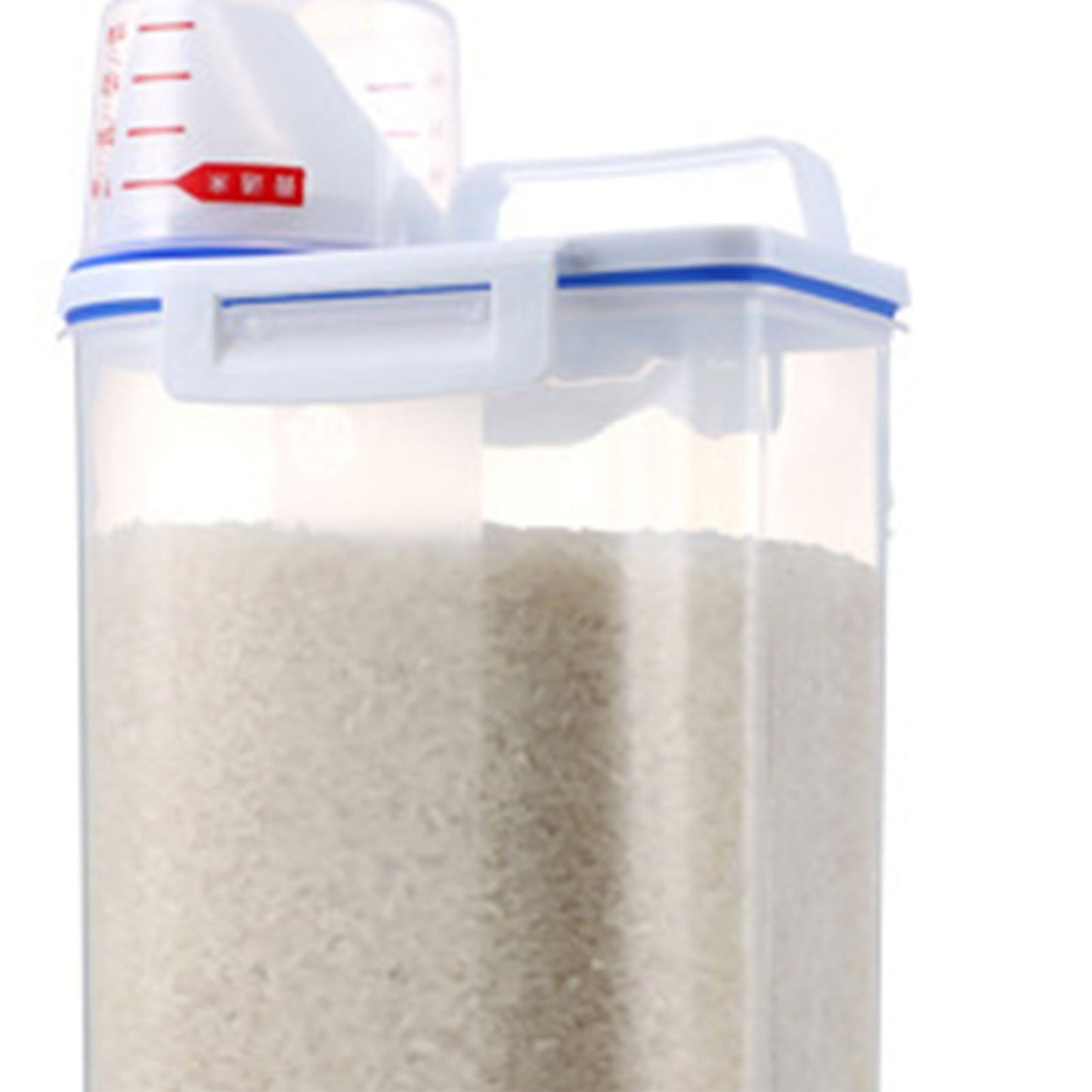 Rice Storage Barrel 2KG Capacity BPA Free Airtight Cereal Container with Measuring Cup Lid for Grain Flour V1294-YM0512-3118220287911