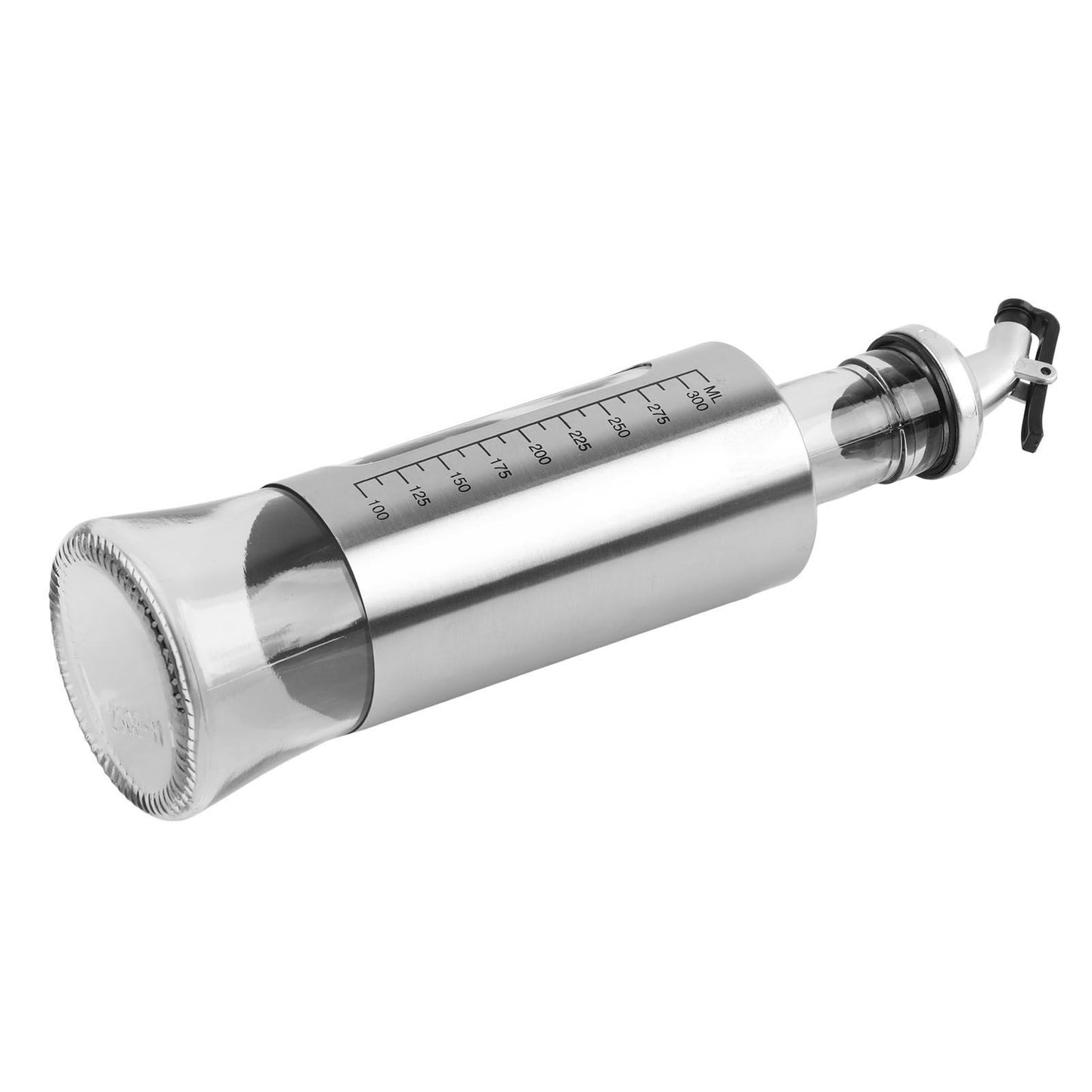 2 Pcs Oil Dispenser Bottle 300ml Thickened Scale Design Visual Seasoning Bottle for Home Kitchen V1294-YM0512-3118220288111