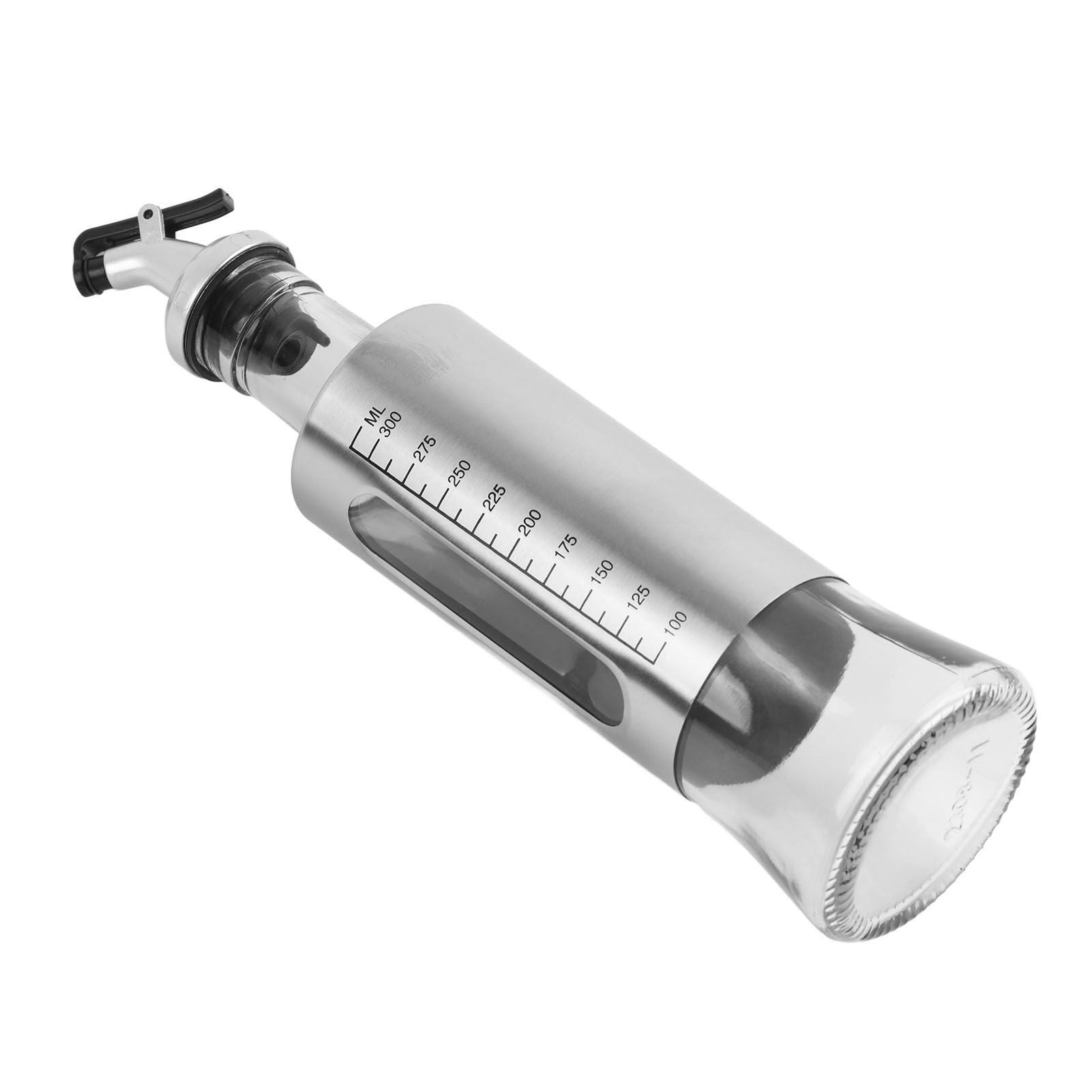 2 Pcs Oil Dispenser Bottle 300ml Thickened Scale Design Visual Seasoning Bottle for Home Kitchen V1294-YM0512-3118220288111