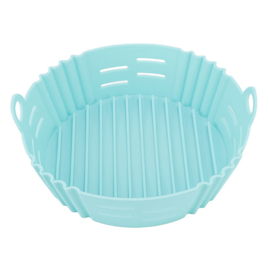 Fryer Silicone Liner Heat Resistant Elastic Washable Food Grade Reusable Fryer Basket for Cooking Blue V1294-YM0512-3118220288411