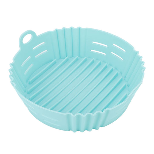 Fryer Silicone Liner Heat Resistant Elastic Washable Food Grade Reusable Fryer Basket for Cooking Blue V1294-YM0512-3118220288411