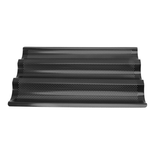 Baguette Pan Stainless Steel U Shape Uniform Heating Perforated Design French Bread Baking Pan for Home V1294-YM0512-3118220288811