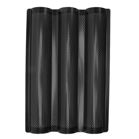 Baguette Pan Stainless Steel U Shape Uniform Heating Perforated Design French Bread Baking Pan for Home V1294-YM0512-3118220288811