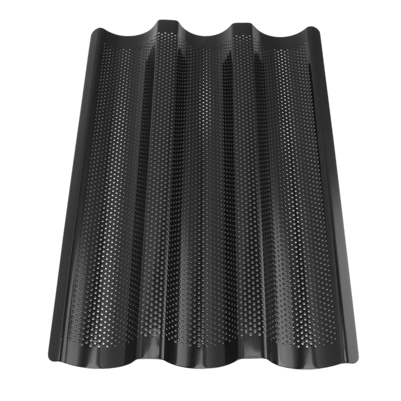 Baguette Pan Stainless Steel U Shape Uniform Heating Perforated Design French Bread Baking Pan for Home V1294-YM0512-3118220288811