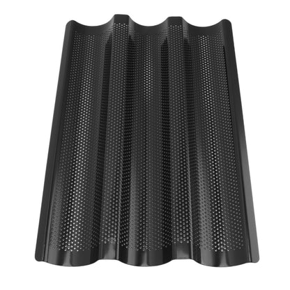 Baguette Pan Stainless Steel U Shape Uniform Heating Perforated Design French Bread Baking Pan for Home V1294-YM0512-3118220288811