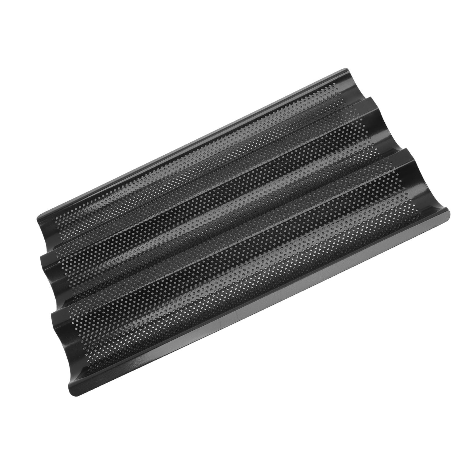 Baguette Pan Stainless Steel U Shape Uniform Heating Perforated Design French Bread Baking Pan for Home V1294-YM0512-3118220288811