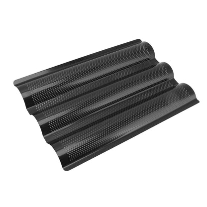 Baguette Pan Stainless Steel U Shape Uniform Heating Perforated Design French Bread Baking Pan for Home V1294-YM0512-3118220288811