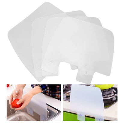 4Pcs Sink Splashing Guard Faucet Tap Mat ABS Water Catcher Draining Pad for Kitchen V1294-YM0512-3118220289011