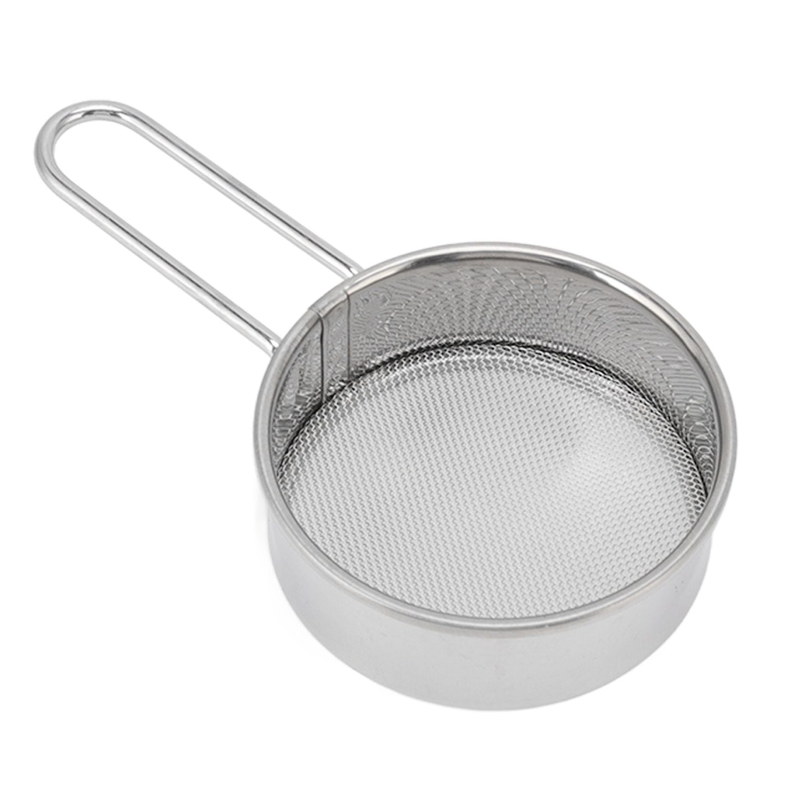 Flour Sieve Strainer 304 Stainless Steel Lightweight Easy Cleaning Ergonomic Handle Mesh Round Sifter for V1294-YM0512-3118220289111