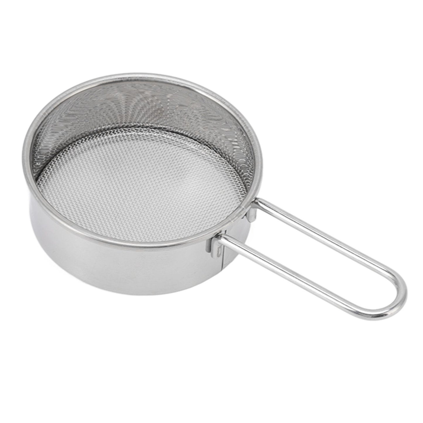 Flour Sieve Strainer 304 Stainless Steel Lightweight Easy Cleaning Ergonomic Handle Mesh Round Sifter for V1294-YM0512-3118220289111