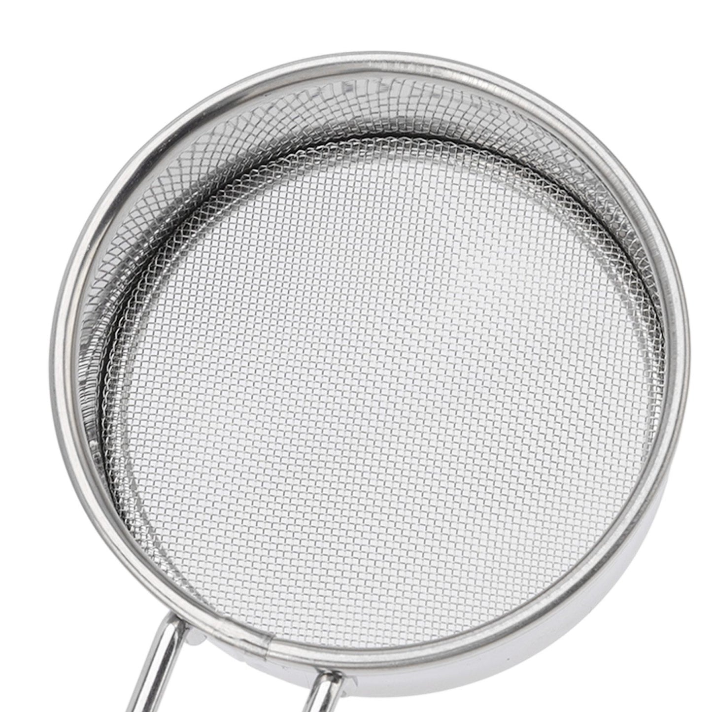 Flour Sieve Strainer 304 Stainless Steel Lightweight Easy Cleaning Ergonomic Handle Mesh Round Sifter for V1294-YM0512-3118220289111