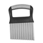 Crinkle Cutter Rustproof Stainless Steel Wavy Potato Crinkle Cutter with Comfortable Grip for Kitchen V1294-YM0512-3118220289311