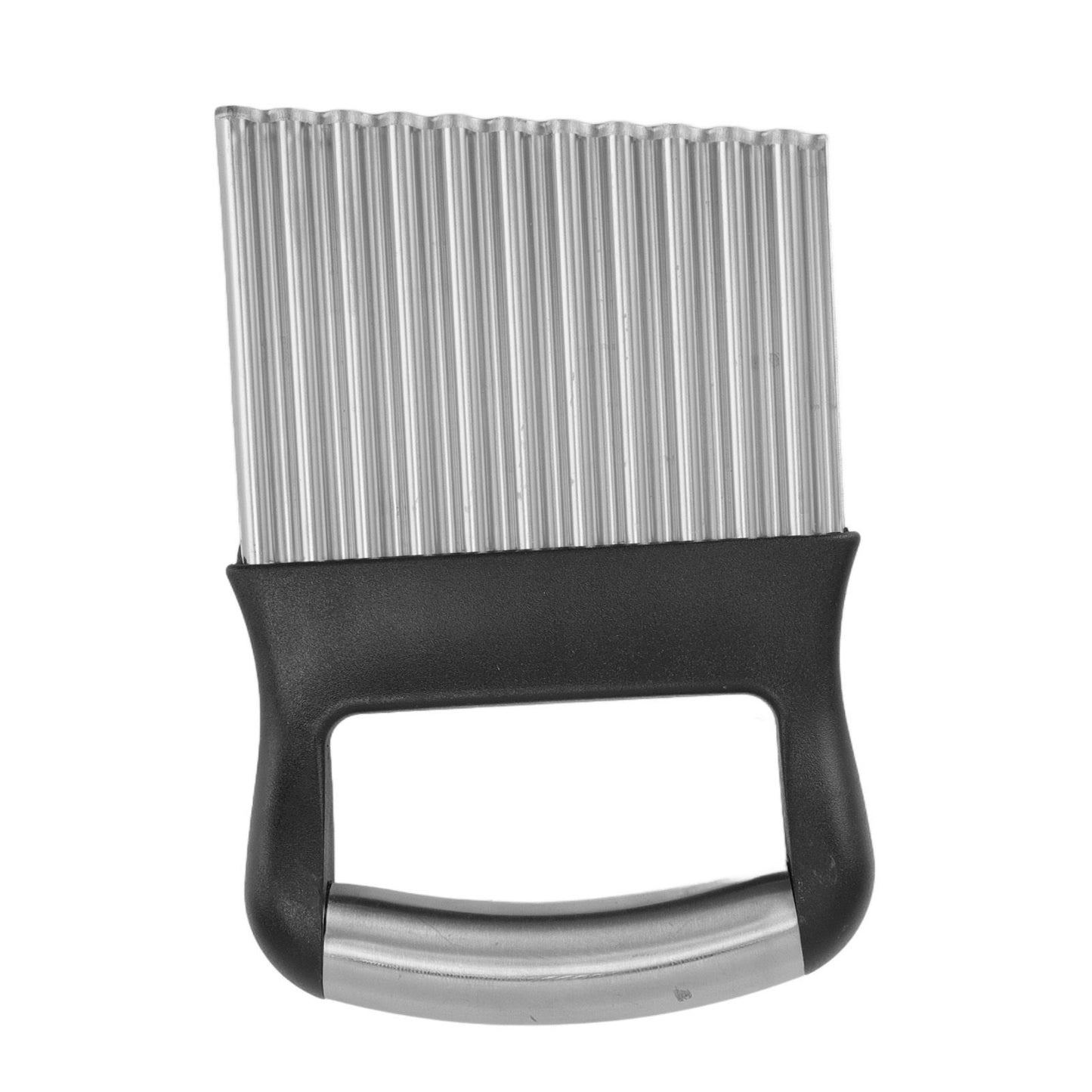 Crinkle Cutter Rustproof Stainless Steel Wavy Potato Crinkle Cutter with Comfortable Grip for Kitchen V1294-YM0512-3118220289311