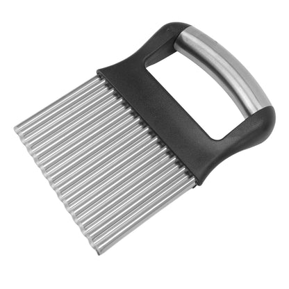 Crinkle Cutter Rustproof Stainless Steel Wavy Potato Crinkle Cutter with Comfortable Grip for Kitchen V1294-YM0512-3118220289311