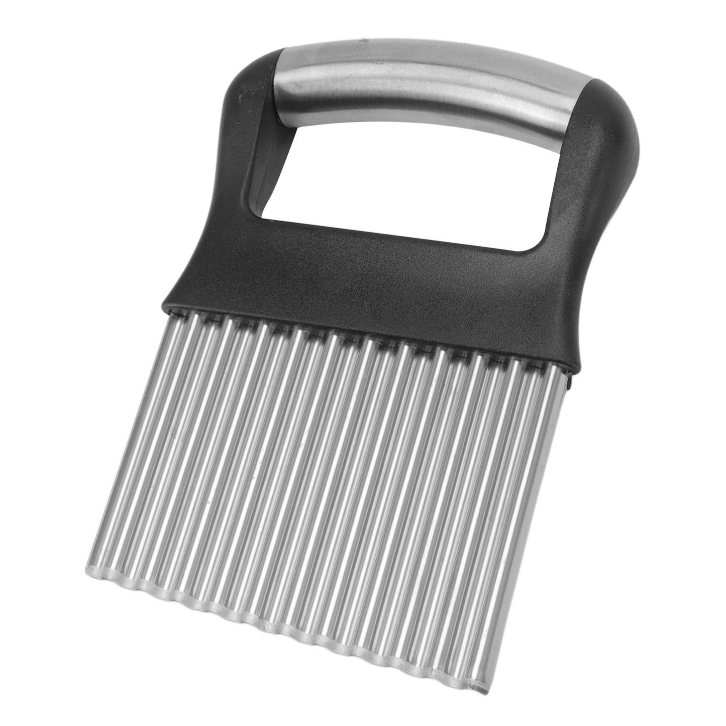 Crinkle Cutter Rustproof Stainless Steel Wavy Potato Crinkle Cutter with Comfortable Grip for Kitchen V1294-YM0512-3118220289311