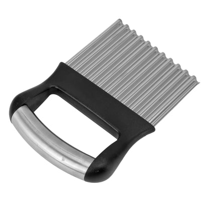 Crinkle Cutter Rustproof Stainless Steel Wavy Potato Crinkle Cutter with Comfortable Grip for Kitchen V1294-YM0512-3118220289311