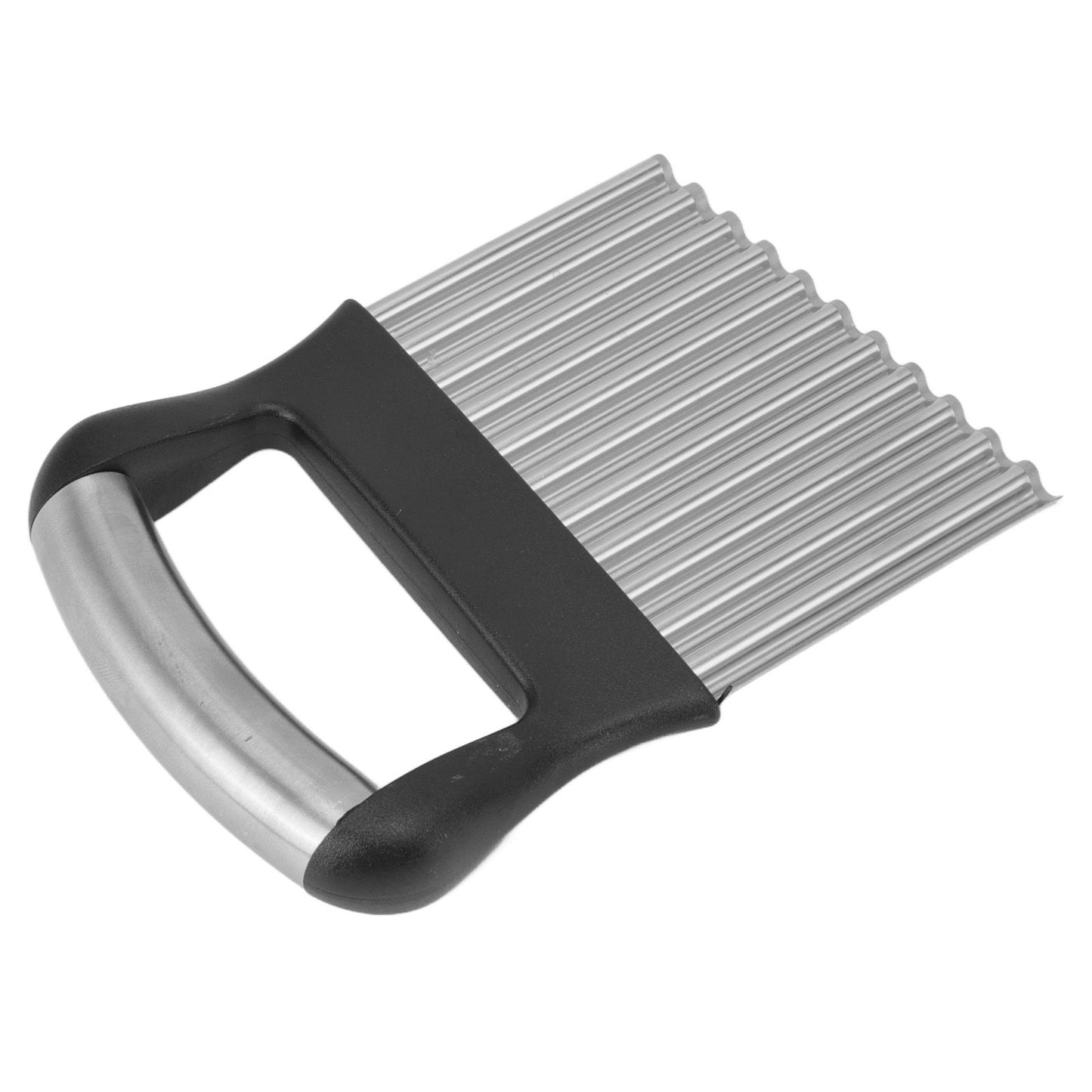 Crinkle Cutter Rustproof Stainless Steel Wavy Potato Crinkle Cutter with Comfortable Grip for Kitchen V1294-YM0512-3118220289311