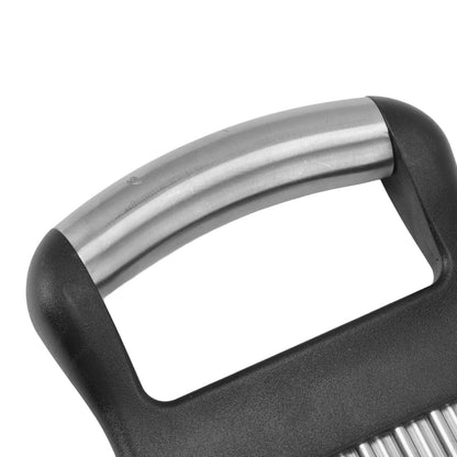 Crinkle Cutter Rustproof Stainless Steel Wavy Potato Crinkle Cutter with Comfortable Grip for Kitchen V1294-YM0512-3118220289311