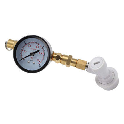 Beer Brew Adjustable Pressure Relief Valve Cola Keg Pressure Gauge Beer Keg Regulator 0-15PSI V1294-YM0512-3118220289611