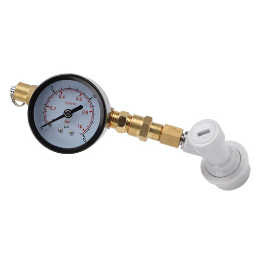 Beer Brew Adjustable Pressure Relief Valve Cola Keg Pressure Gauge Beer Keg Regulator 0-15PSI V1294-YM0512-3118220289611