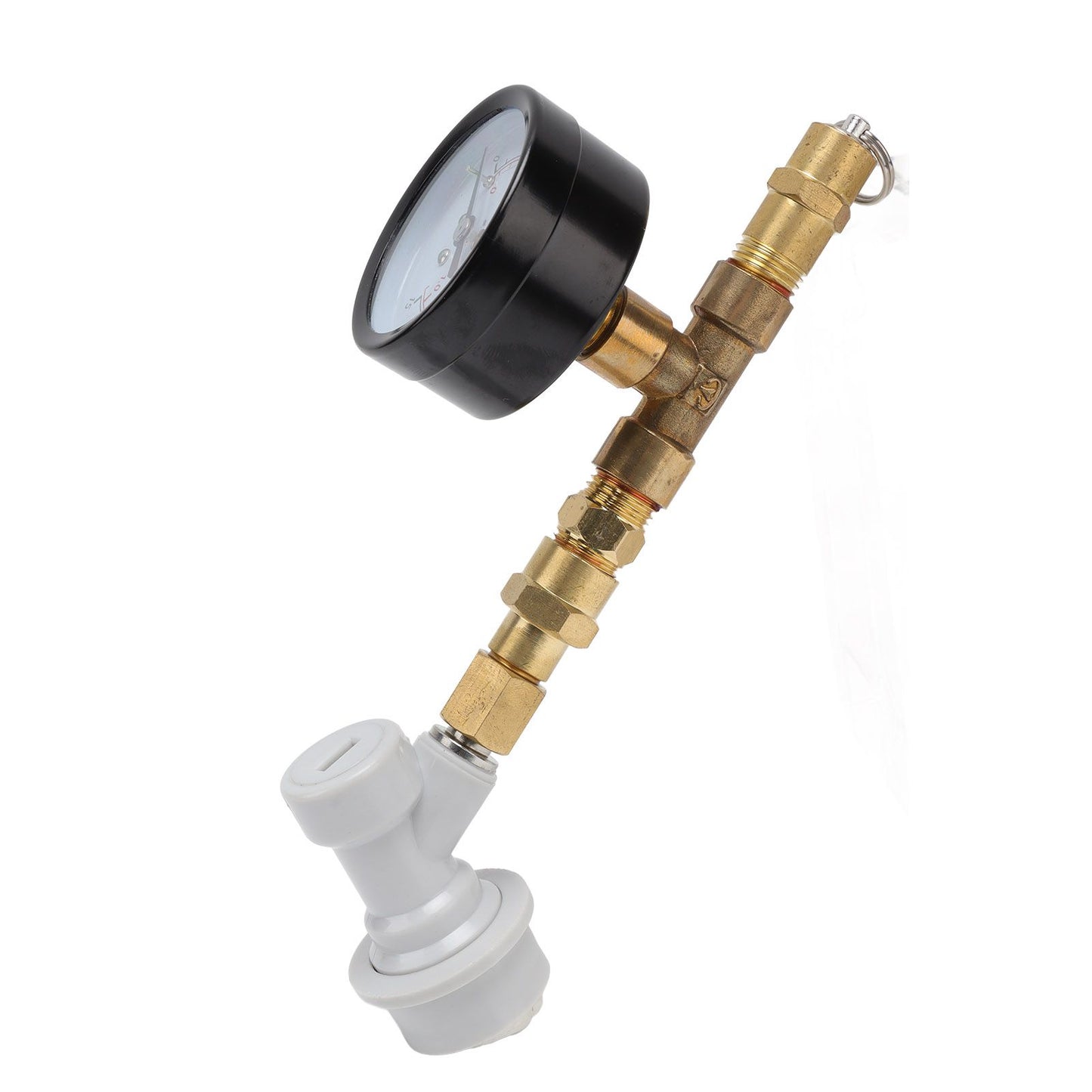 Beer Brew Adjustable Pressure Relief Valve Cola Keg Pressure Gauge Beer Keg Regulator 0-15PSI V1294-YM0512-3118220289611