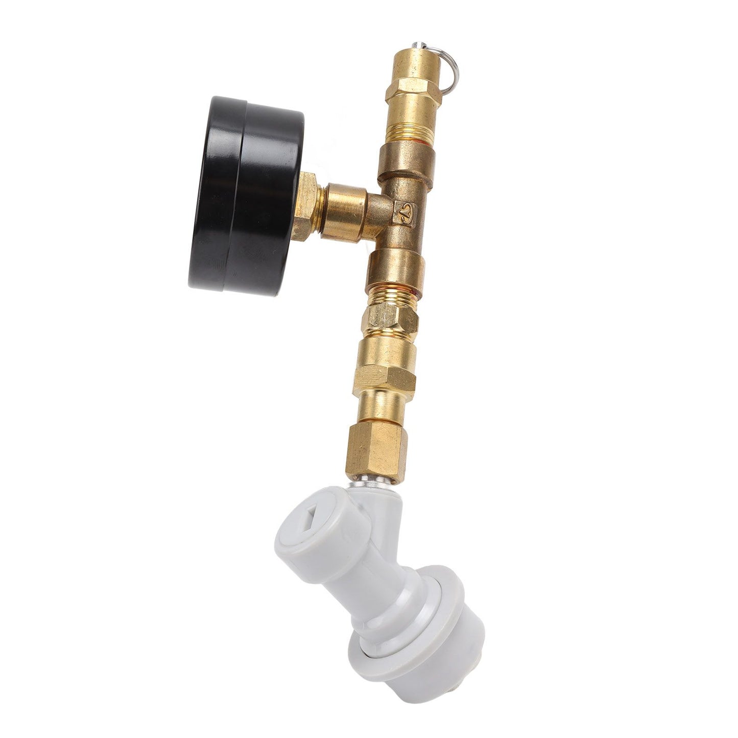 Beer Brew Adjustable Pressure Relief Valve Cola Keg Pressure Gauge Beer Keg Regulator 0-15PSI V1294-YM0512-3118220289611
