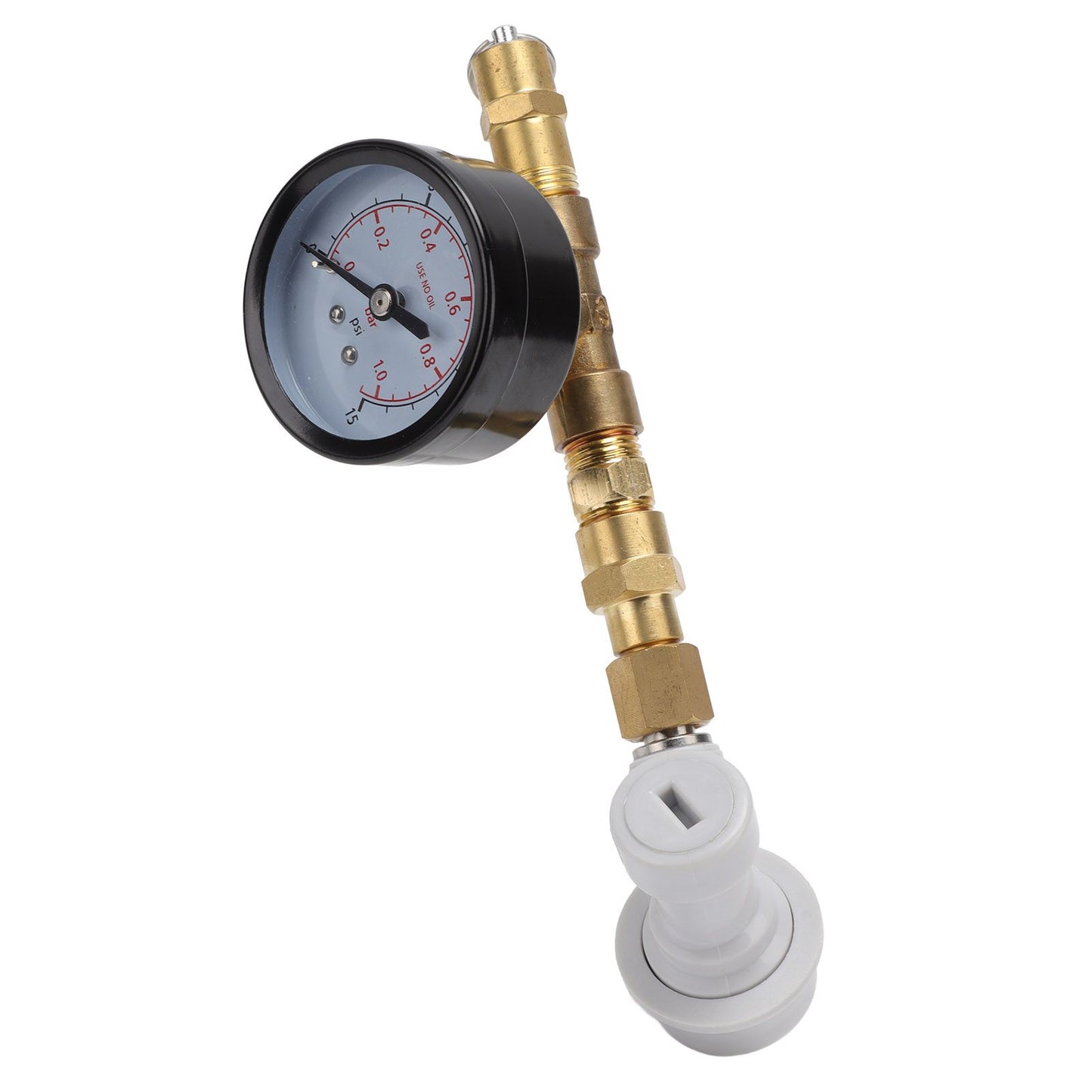 Beer Brew Adjustable Pressure Relief Valve Cola Keg Pressure Gauge Beer Keg Regulator 0-15PSI V1294-YM0512-3118220289611