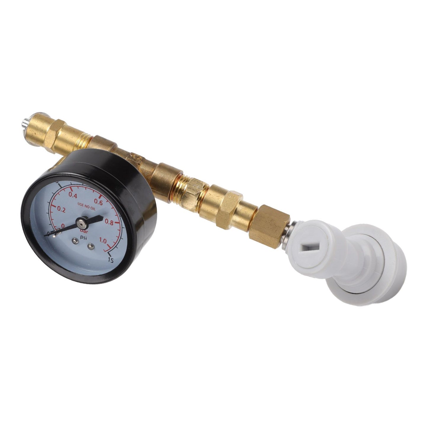 Beer Brew Adjustable Pressure Relief Valve Cola Keg Pressure Gauge Beer Keg Regulator 0-15PSI V1294-YM0512-3118220289611