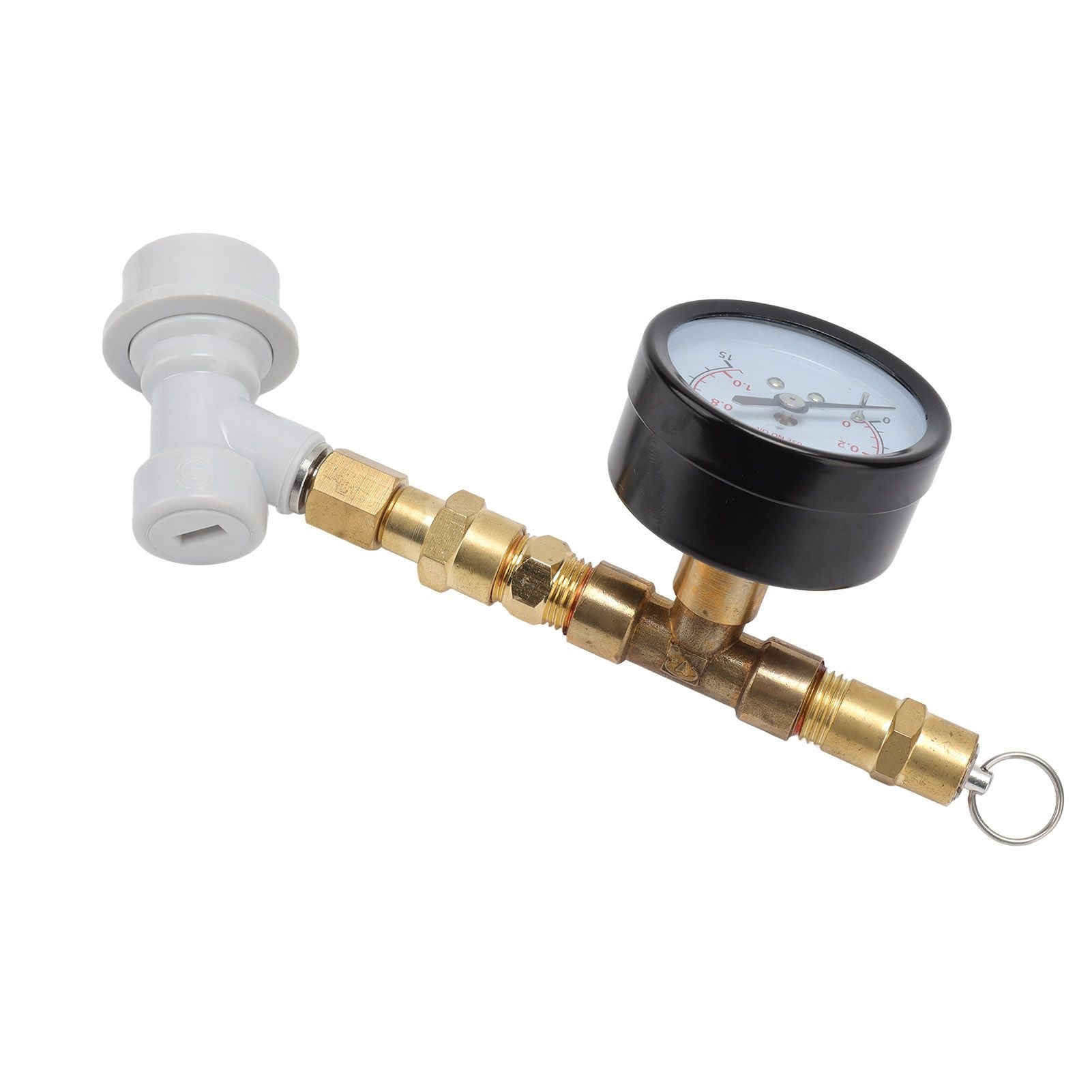 Beer Brew Adjustable Pressure Relief Valve Cola Keg Pressure Gauge Beer Keg Regulator 0-15PSI V1294-YM0512-3118220289611