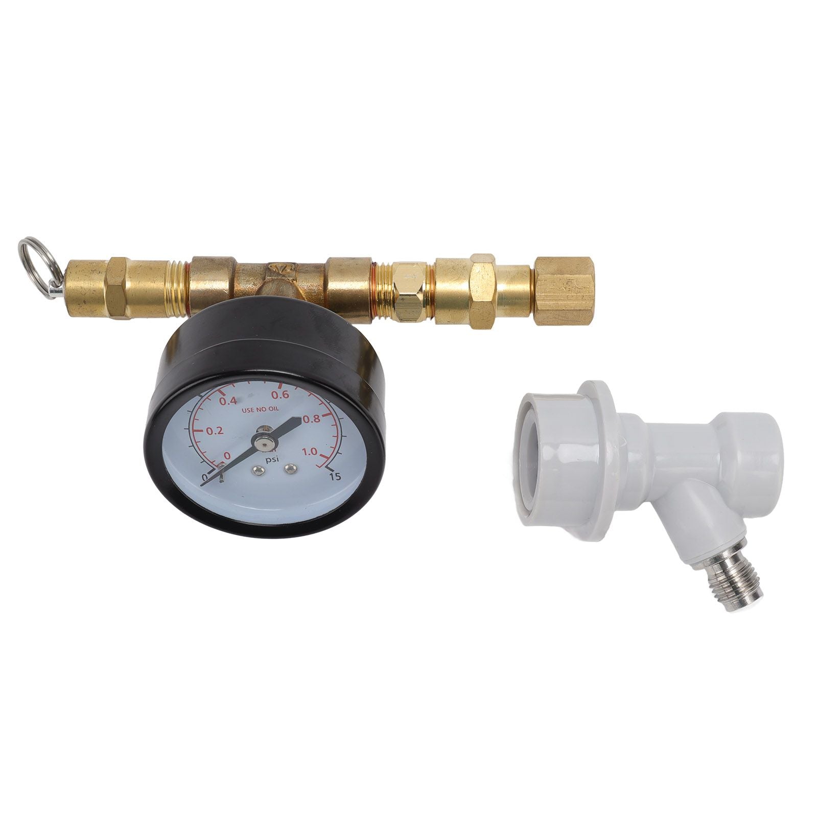 Beer Brew Adjustable Pressure Relief Valve Cola Keg Pressure Gauge Beer Keg Regulator 0-15PSI V1294-YM0512-3118220289611