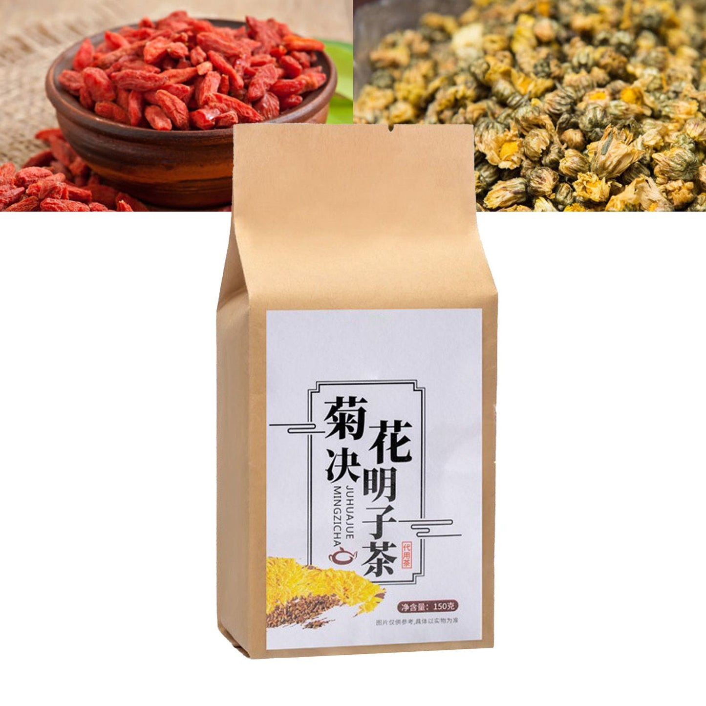 Chrysanthemum Cassia Seed Tea Bags 30 Count 150g Individual Package Herbal Tea Bags for Liver V1294-YM0512-3118220289711