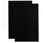 2 Pcs Bar Service Mat Black Waterproof Heat Insulating PVC Bar Countertop Spill Mat 45x30x1cm V1294-YM0512-3118220290311