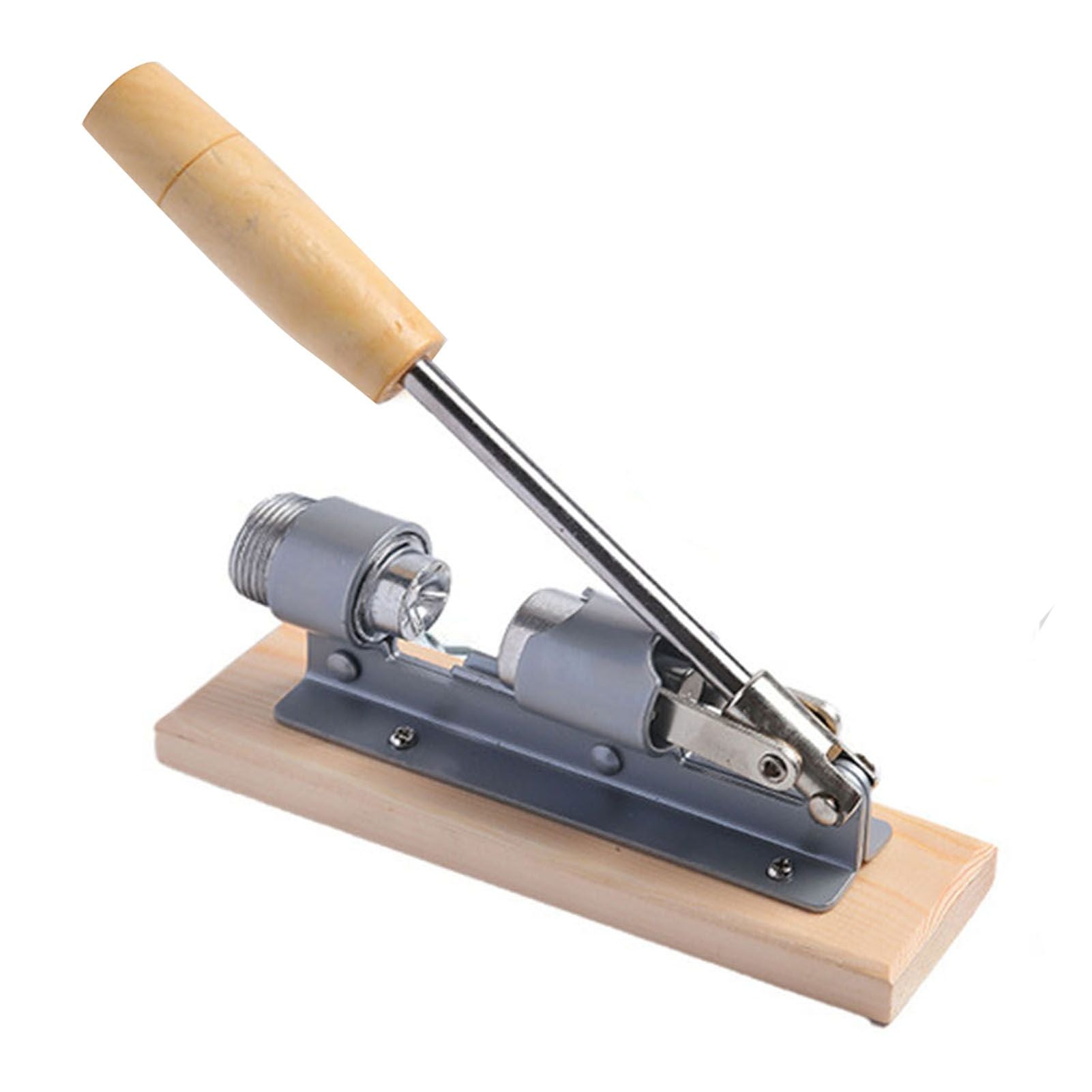 Pecan Nut Cracker Mechanical Regulable Design Wood Stainless Steel Walnut Plier Opener Tool V1294-YM0512-3118220290511
