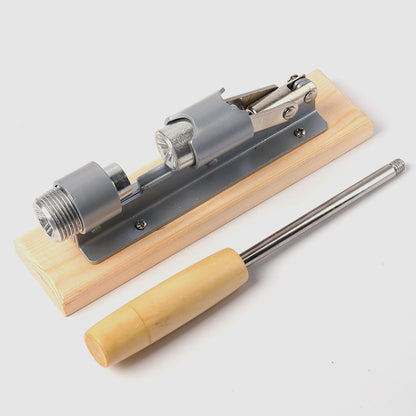 Pecan Nut Cracker Mechanical Regulable Design Wood Stainless Steel Walnut Plier Opener Tool V1294-YM0512-3118220290511