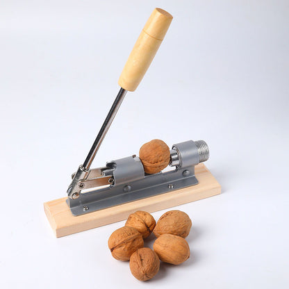 Pecan Nut Cracker Mechanical Regulable Design Wood Stainless Steel Walnut Plier Opener Tool V1294-YM0512-3118220290511