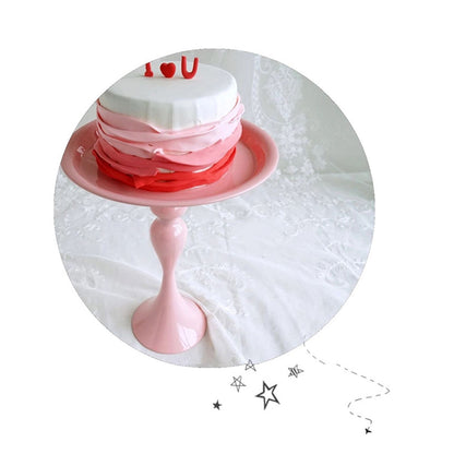 Cake Stand Minimalist Stable Decorative Multi Functional Cake Tray Holder for Cupcake Dessert Fruit Pink S V1294-YM0512-3118220291911