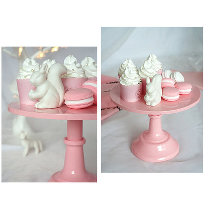 Cake Stand Minimalist Stable Decorative Multi Functional Cake Tray Holder for Cupcake Dessert Fruit Pink S V1294-YM0512-3118220291911