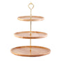Fruit Plate Wood Natural Textured Simple Elegant Strong Durable Food Tray Cake Fruit Serving Tray 20+25+30cm V1294-YM0512-3118220292012